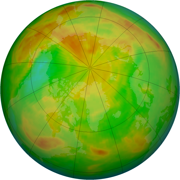 Arctic ozone map for 31 May 1983
